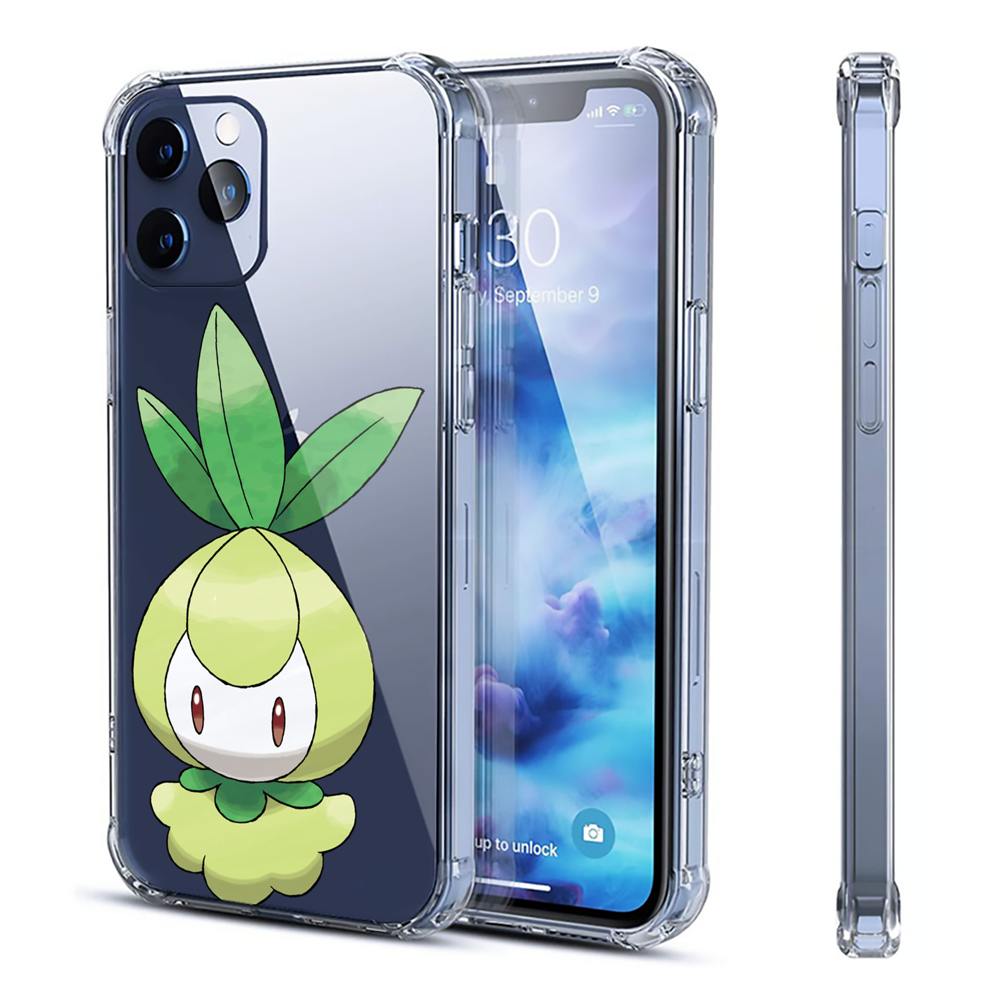 （画像用） ポケットモンスター Pokémon 【iPhone 12シリーズ対応】透明スマホケース（クリアソフトケース）